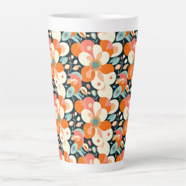 Taza De Café Latte Bold Floral 