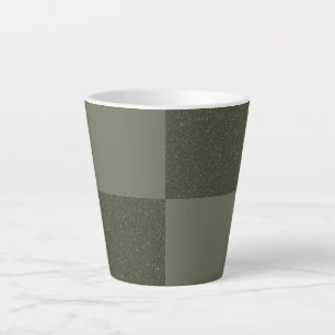 Taza De Café Latte Bolsa de latte verde de la mosca del chequeador -