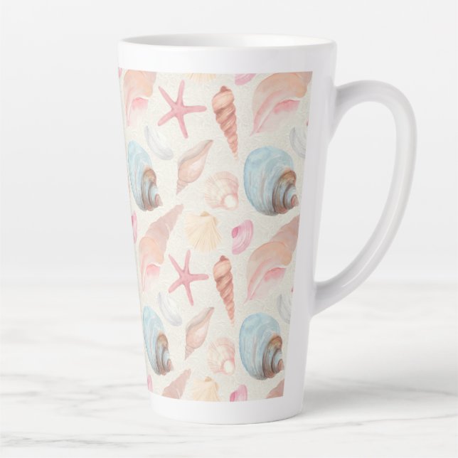 Taza De Café Latte Bomba de conchas marinas (Derecha)