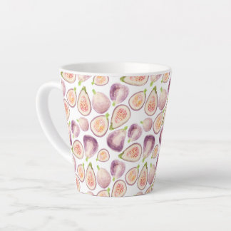 Taza De Café Latte Bomba de impresión Fig