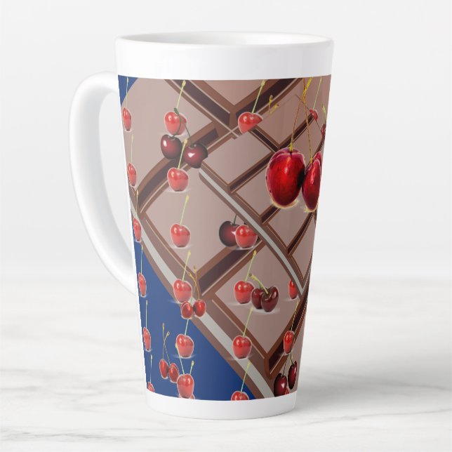Taza De Café Latte Bondad cereza (Ángulo izquierdo)