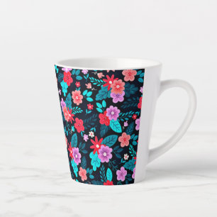 Taza De Café Latte Bonito arreglo Ditsy Floral Pattern-56576
