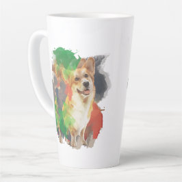 Taza De Café Latte Bonito Corgi.