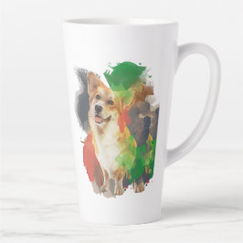 Taza De Café Latte Bonito Corgi.