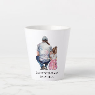 Taza De Café Latte Bono padre y hija (8)