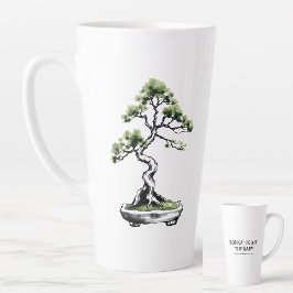 Taza De Café Latte Bonsai es mi terapia divertido dicho para amantes 