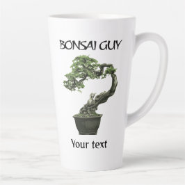 Taza De Café Latte Bonsai guy funny quote for bonsai lovers