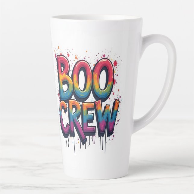 Taza De Café Latte Boo Crew Mug (Derecha)