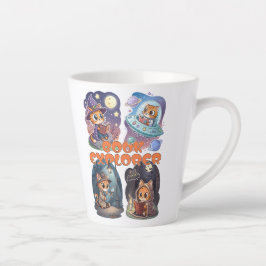 Taza De Café Latte Book Explorer – Cute Cat Reading Adventure