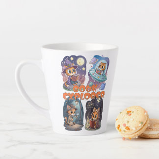 Taza De Café Latte Book Explorer – Cute Cat Reading Adventure