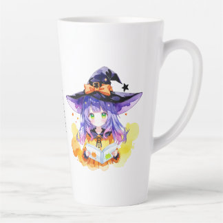 Taza De Café Latte Bookish Halloween