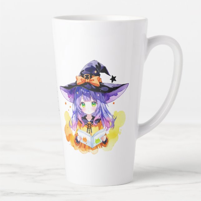 Taza De Café Latte Bookish Halloween (Derecha)
