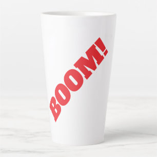 Taza De Café Latte BOOM Profesional elegante moderno minimalista simp