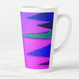 Taza De Café Latte Bosque en la noche