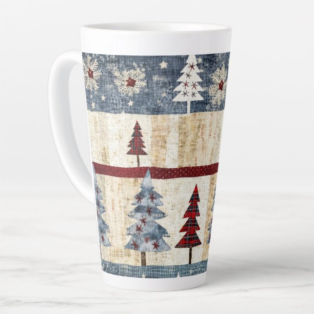 Taza De Café Latte Bosque escarpado (Ángulo izquierdo)