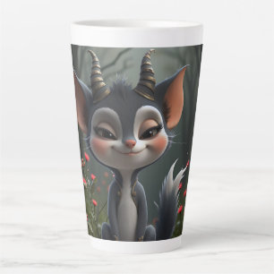 Taza De Café Latte Bosque Espíritu de la Travesura a la Luz de la Lun