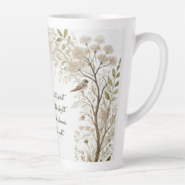 Taza De Café Latte Bosque etéreo encantado
