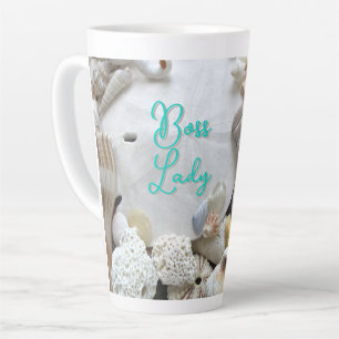 Taza De Café Latte Boss Lady Sand Dollar Seasheles