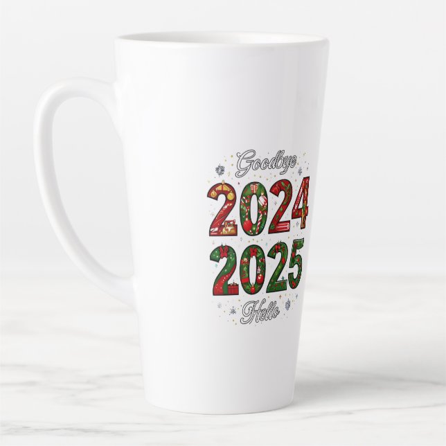 Taza De Café Latte Botellas de agua de año nuevo (Izquierda)