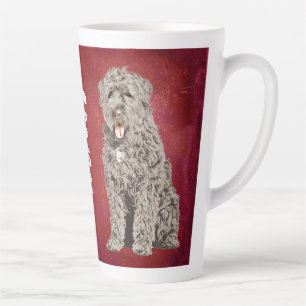 Taza De Café Latte Bouvier des Flandres Grunge