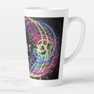 Taza De Café Latte Bow Art Tall Mug