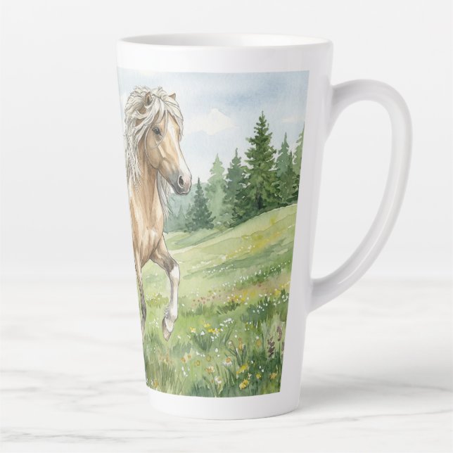 Taza De Café Latte Brana Pinto Palomino Icelandic Watercolor (Derecha)