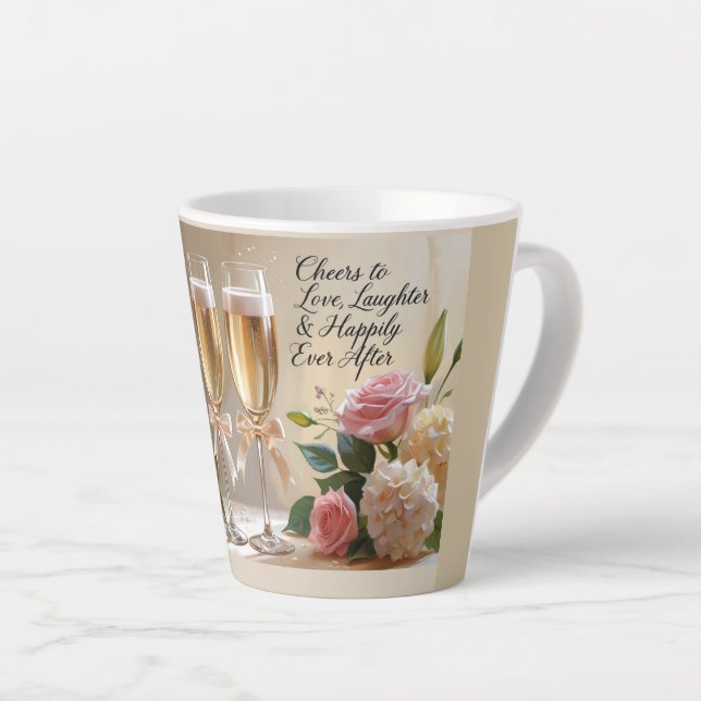 Taza De Café Latte Bridal Latte Mug (Ángulo derecho)
