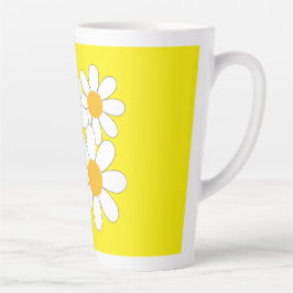 Taza De Café Latte Bright and Bold Daisy