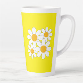 Taza De Café Latte Bright and Bold Daisy