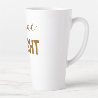 Taza De Café Latte Brilla con fuerza - Camiseta gráfica con brillo in
