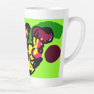 Taza De Café Latte Brillo de leopardo