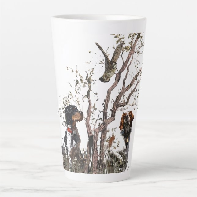 Taza De Café Latte Brittany Spaniel (Anverso)