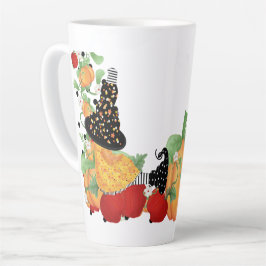 Taza De Café Latte Brompkin Patch Witch