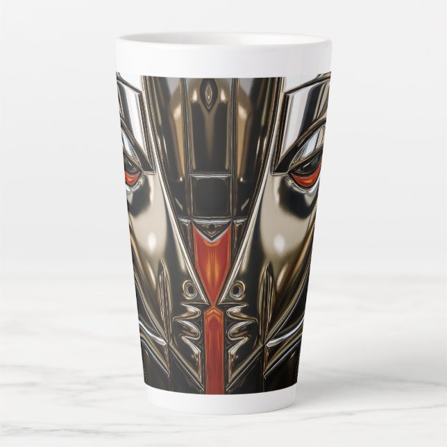 Taza De Café Latte Bronze Profile Art (Anverso)