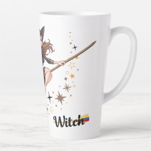Taza De Café Latte Bruja Venezolana   Funny Spooky Mug latte 2025
