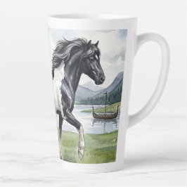 Taza De Café Latte Brunskjottur Black pinto Icelandic