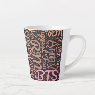 Taza De Café Latte BTS wordcloud Mug