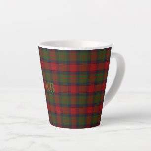 Taza De Café Latte Buccleuch Tartán oficial con monograma/ nombre
