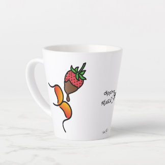 Taza De Café Latte ¡¡¡buceando muackS!!! Fresa y chocolate