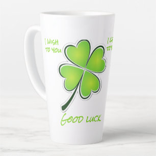 Taza De Café Latte Buena suerte
