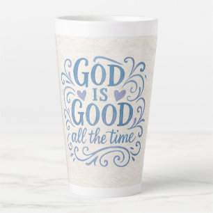 Taza De Café Latte Buena tipografía caprichosa es buena