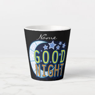 Taza De Café Latte Buenas noches Crescent Moon Thunder_Cove