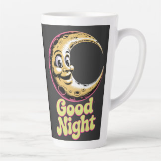 Taza De Café Latte Buenas noches Retro Moon