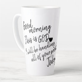 Taza De Café Latte Buenos días