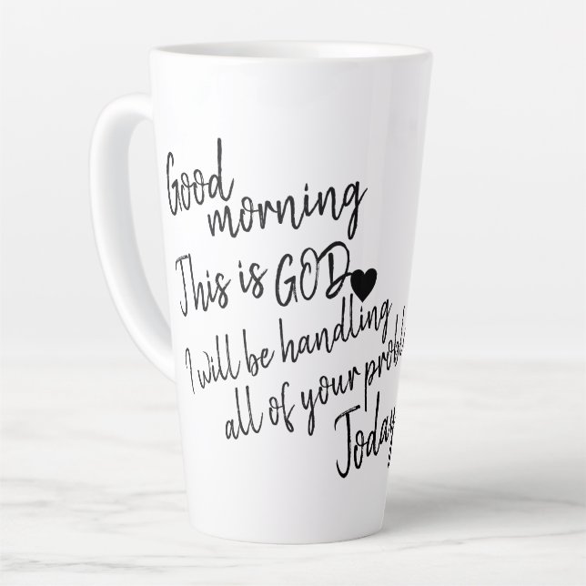 Taza De Café Latte Buenos días (Ángulo izquierdo)