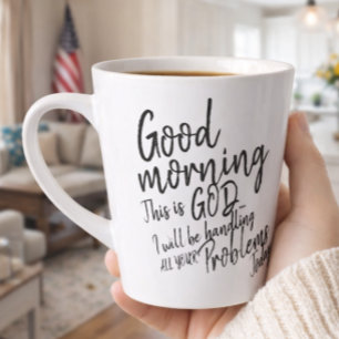 Taza De Café Latte Buenos días