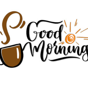 Taza De Café Latte Buenos días