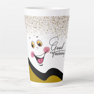 Taza De Café Latte buenos días