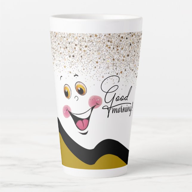 Taza De Café Latte buenos días (Anverso)