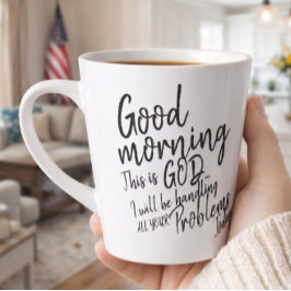Taza De Café Latte Buenos días Esto Es Dios Me Encargaré De Todo